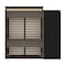 Bestar Orion Queen Murphy Bed and Shelving Unit with Fold-Out Desk (95W), Bark Gray & Graphite 116875-000047 - alternate 3